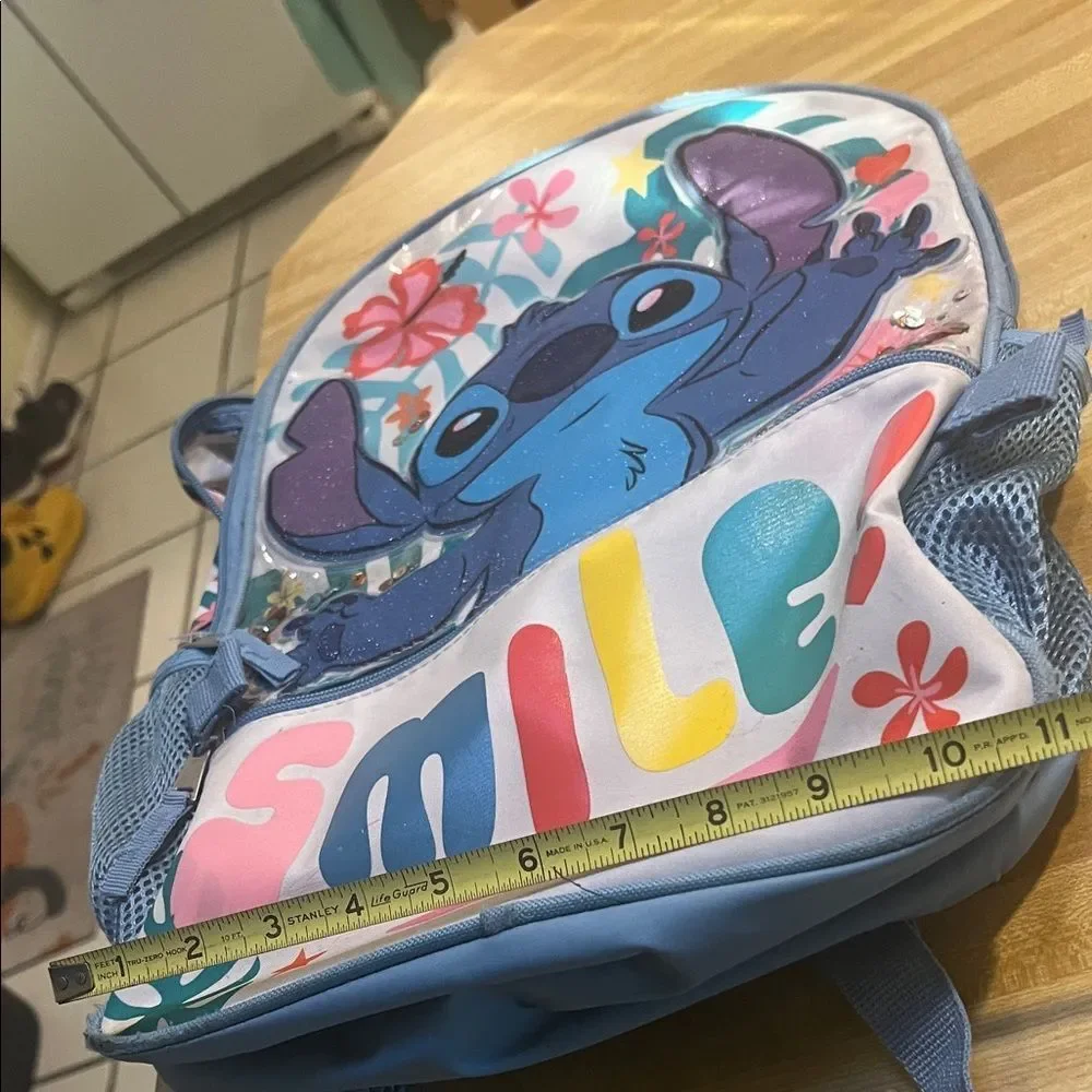 #1255** Disney Lilo / Stitch Blue & Multicolor Character Backpack